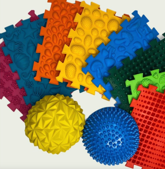 TipTop™ massage sensory set from puzzles and hemispheres